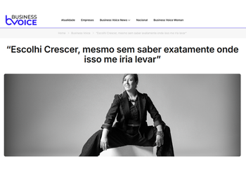 “Escolhi Crescer, mesmo sem saber exatamente onde isso me iria levar”